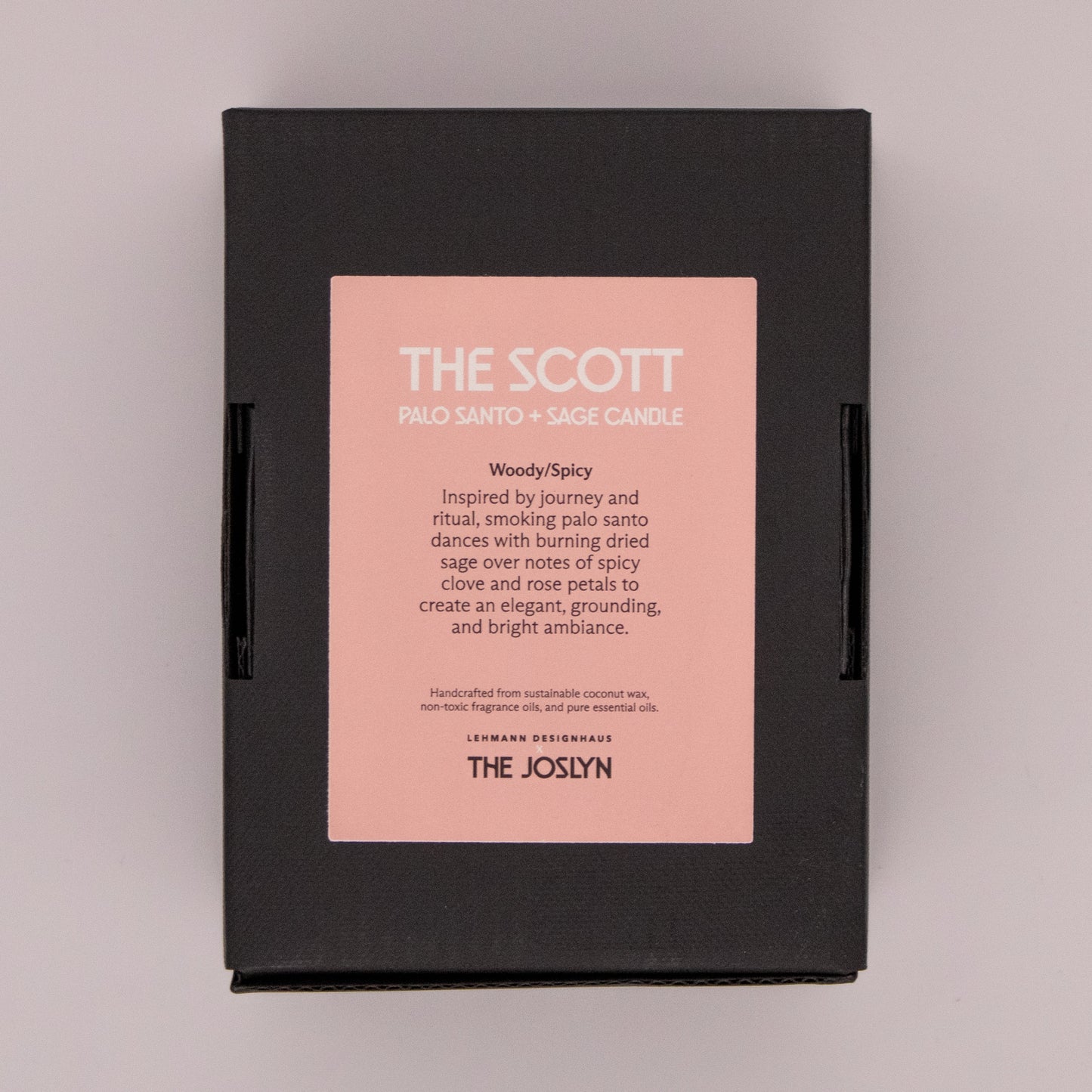 Joslyn Branded Candle - Palo Santo & Sage "The Scott"