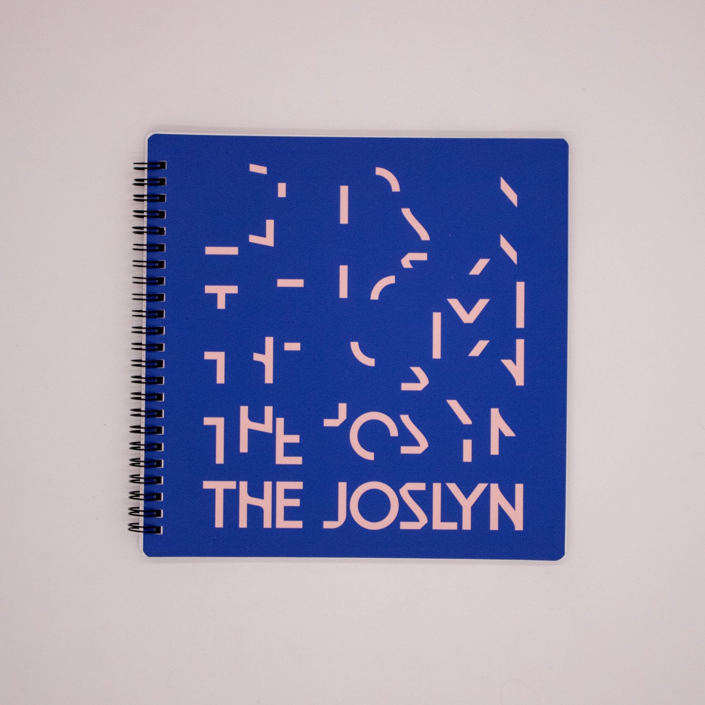 Joslyn Branded Square Hardcover Notebook Blue/Pink