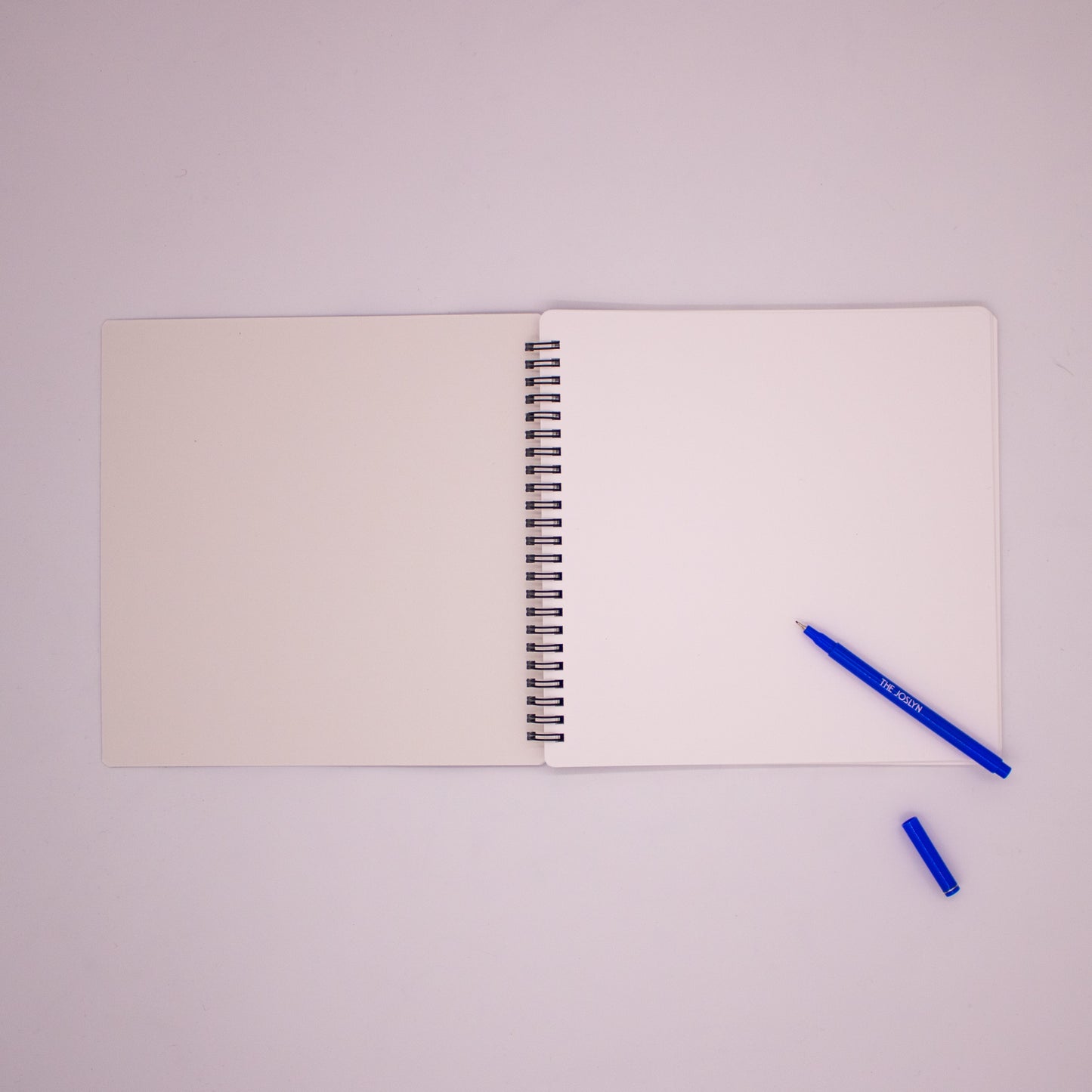 Joslyn Branded Square Hardcover Notebook Blue/Pink