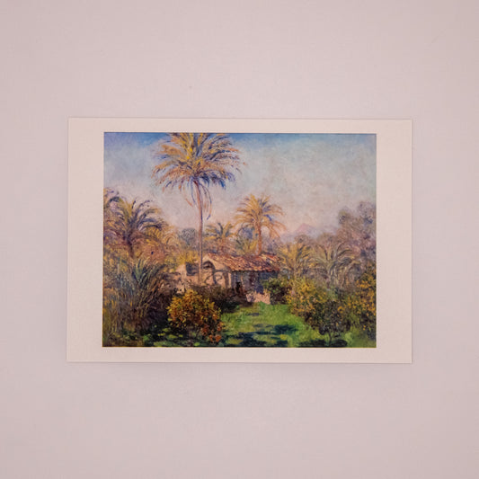 Claude Monet - Small Country Farm at Bordighera Postcard