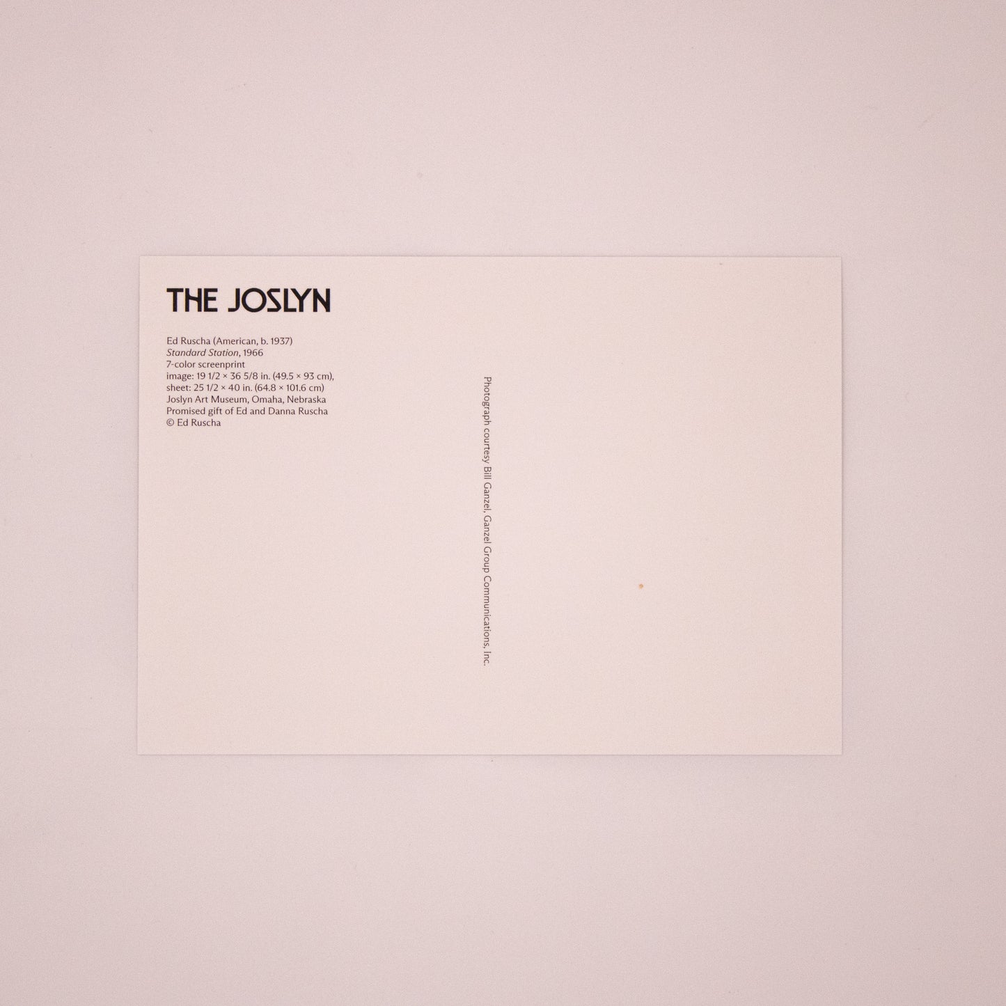 Ed Ruscha - Standard Station Postcard