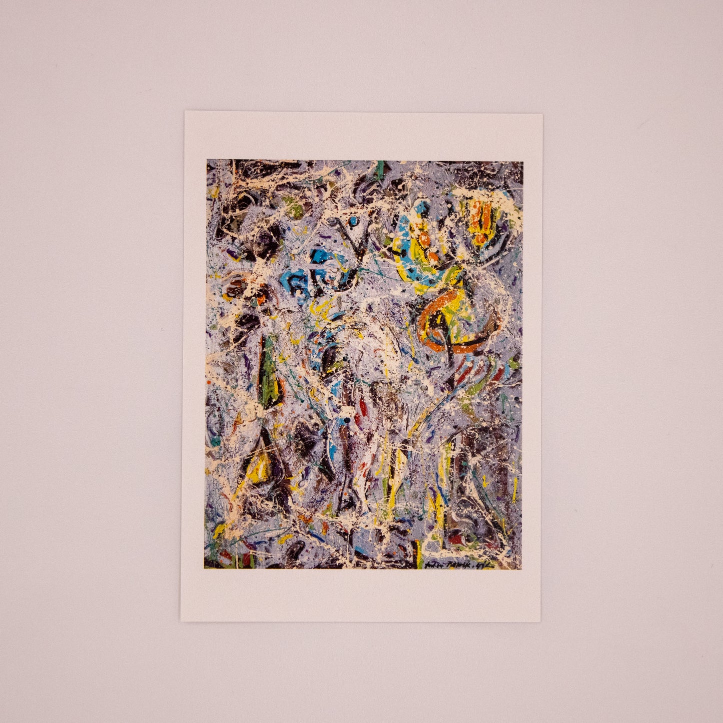 Jackson Pollock - Galaxy Postcard