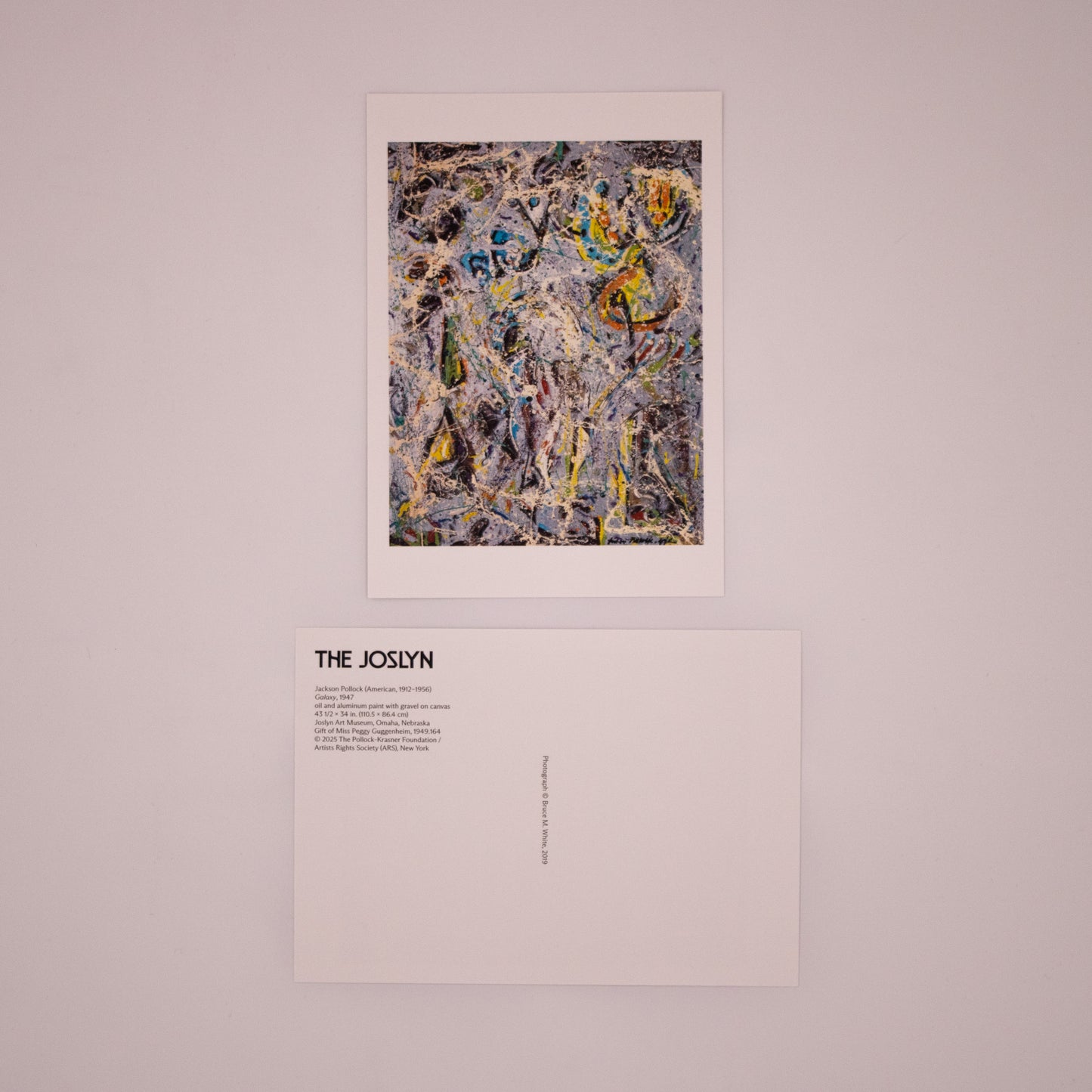 Jackson Pollock - Galaxy Postcard