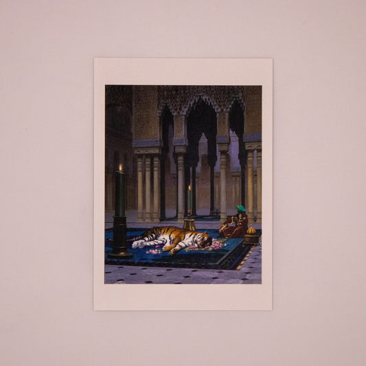 Jean-Leon Gerome - The Grief of the Pasha Postcard