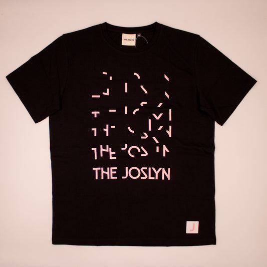Joslyn Black Waterfall Logo T-Shirt