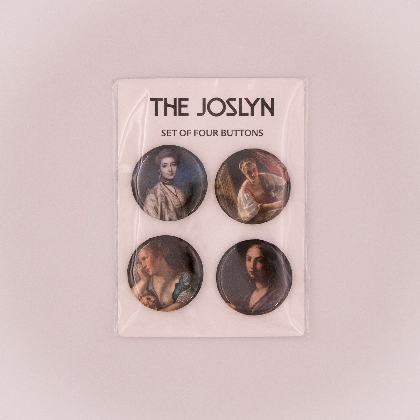 Portraits of Women from the European Collection - 4 Button Set