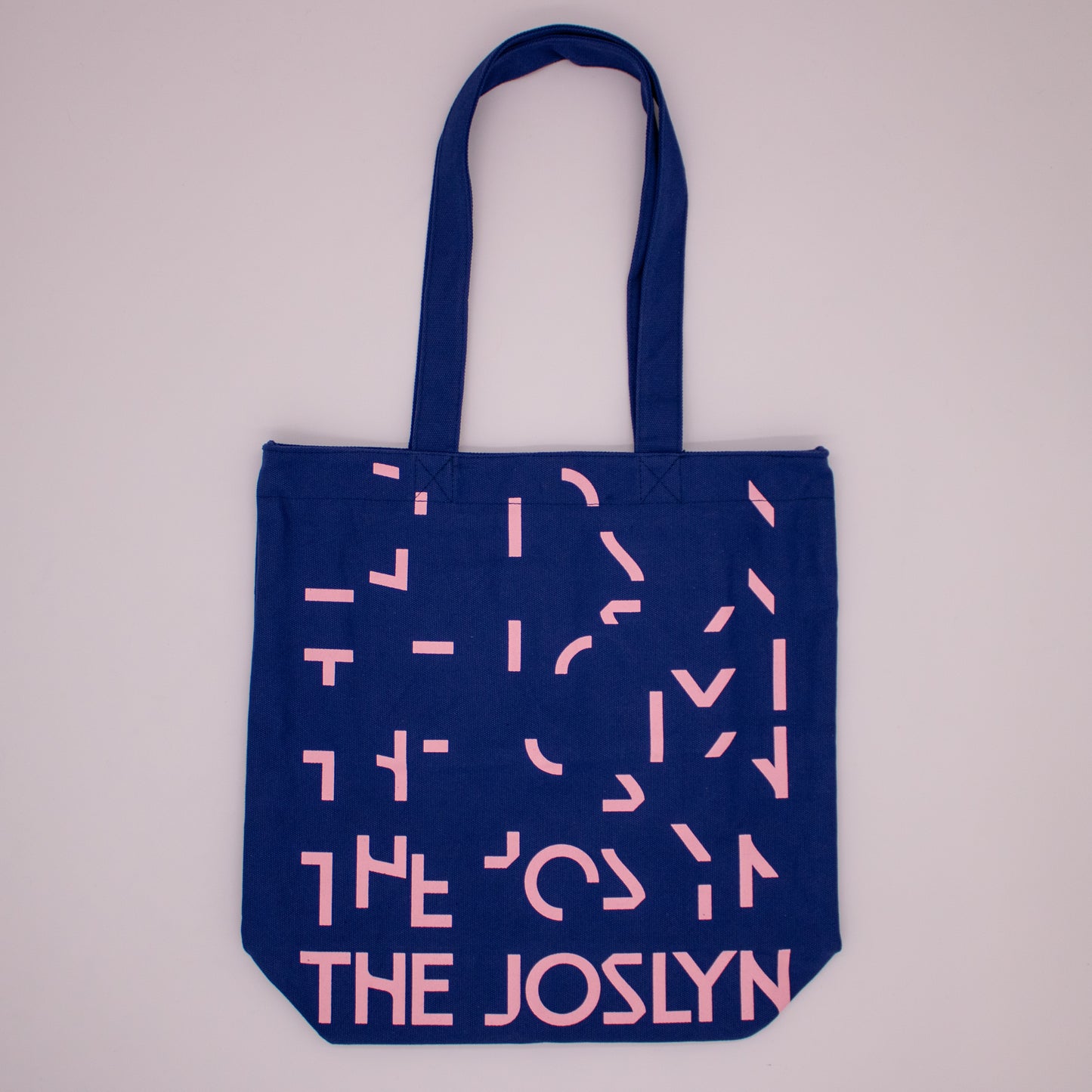 Joslyn Branded Blue & Pink Tote Bag