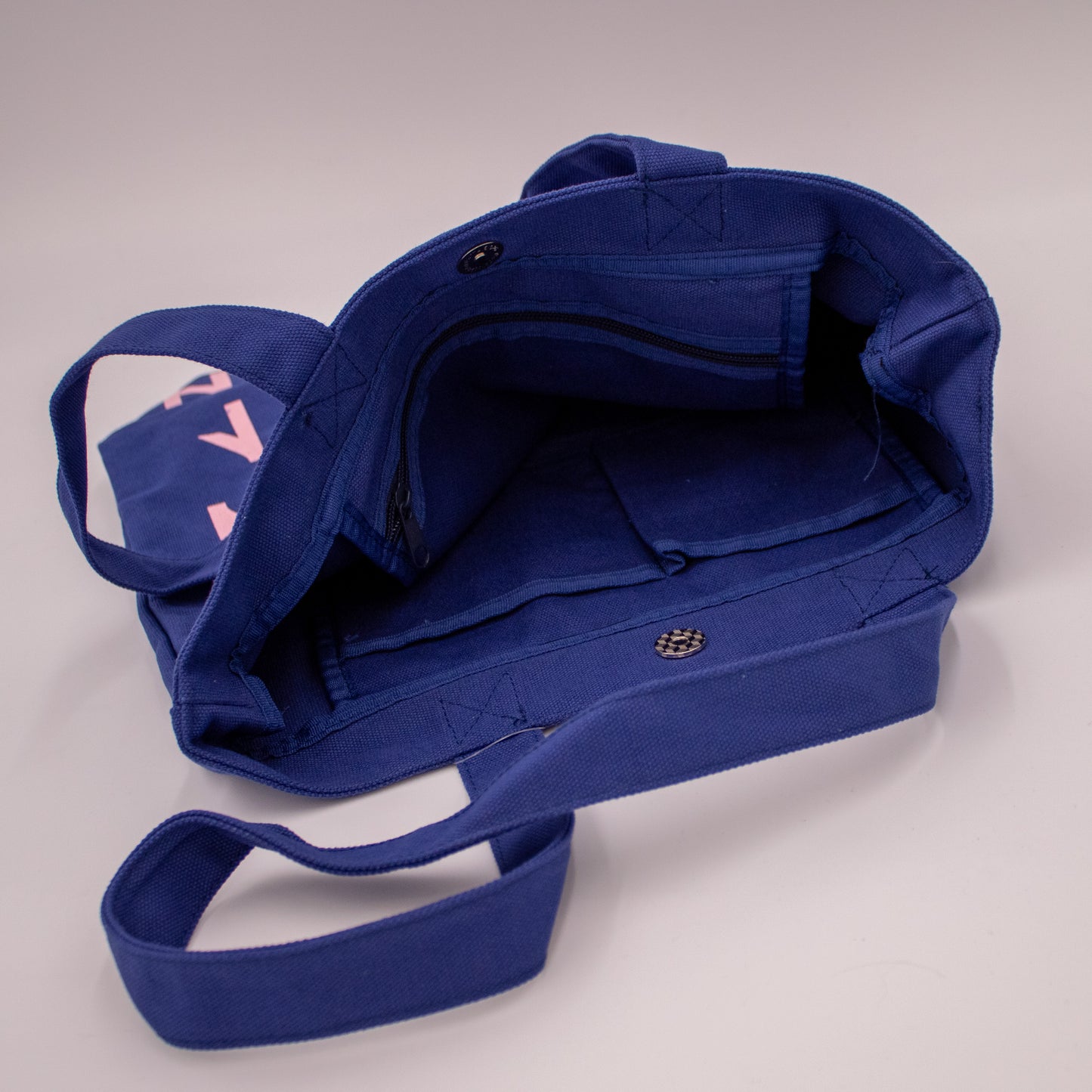 Joslyn Branded Blue & Pink Tote Bag
