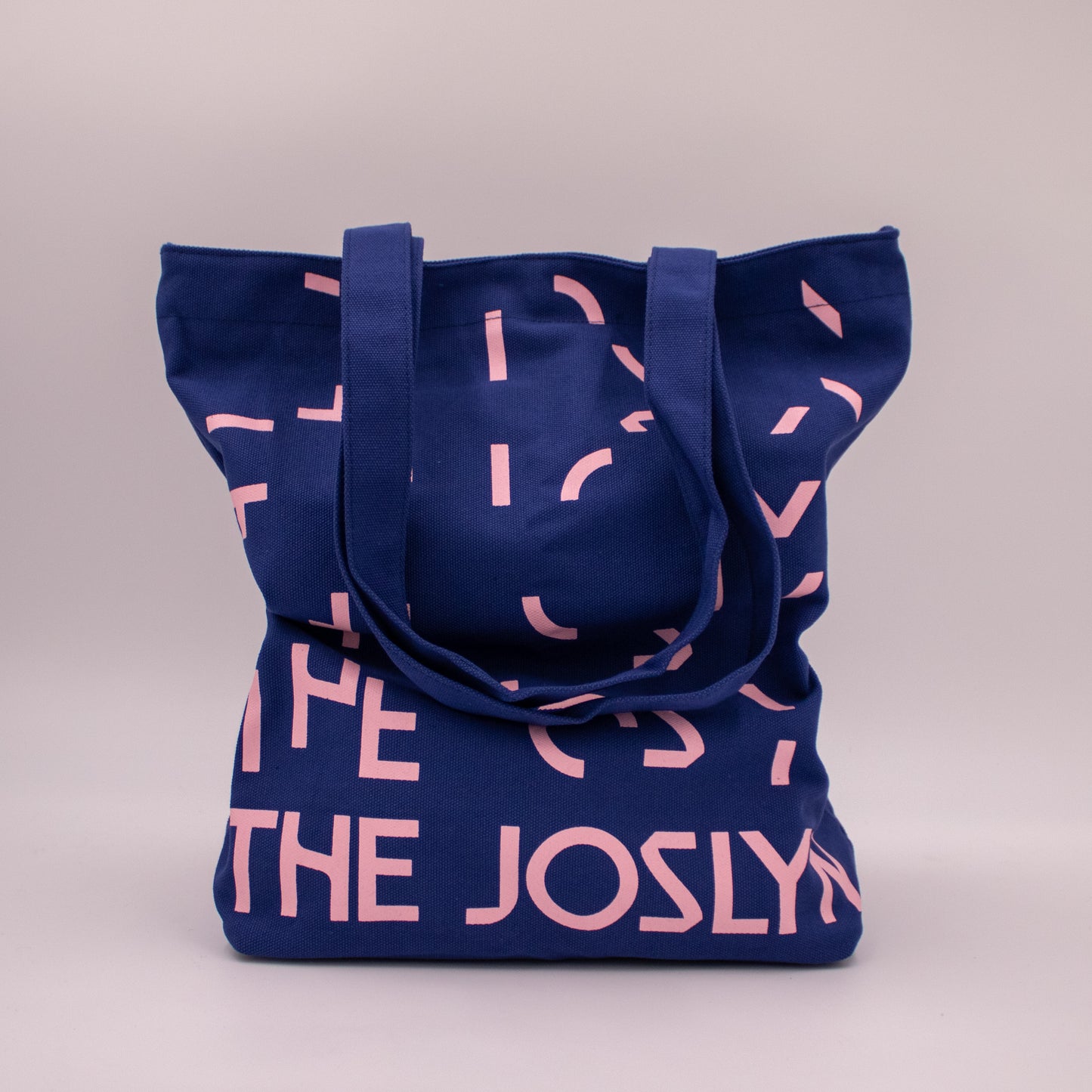 Joslyn Branded Blue & Pink Tote Bag