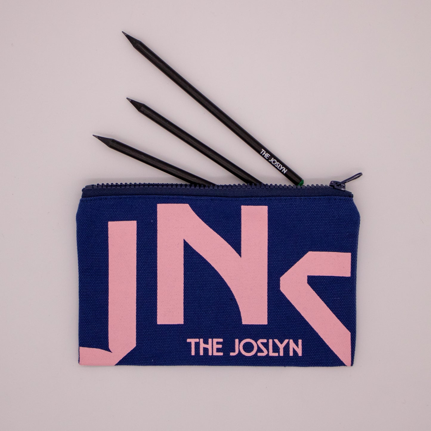 Joslyn Branded Blue Zip Pouch