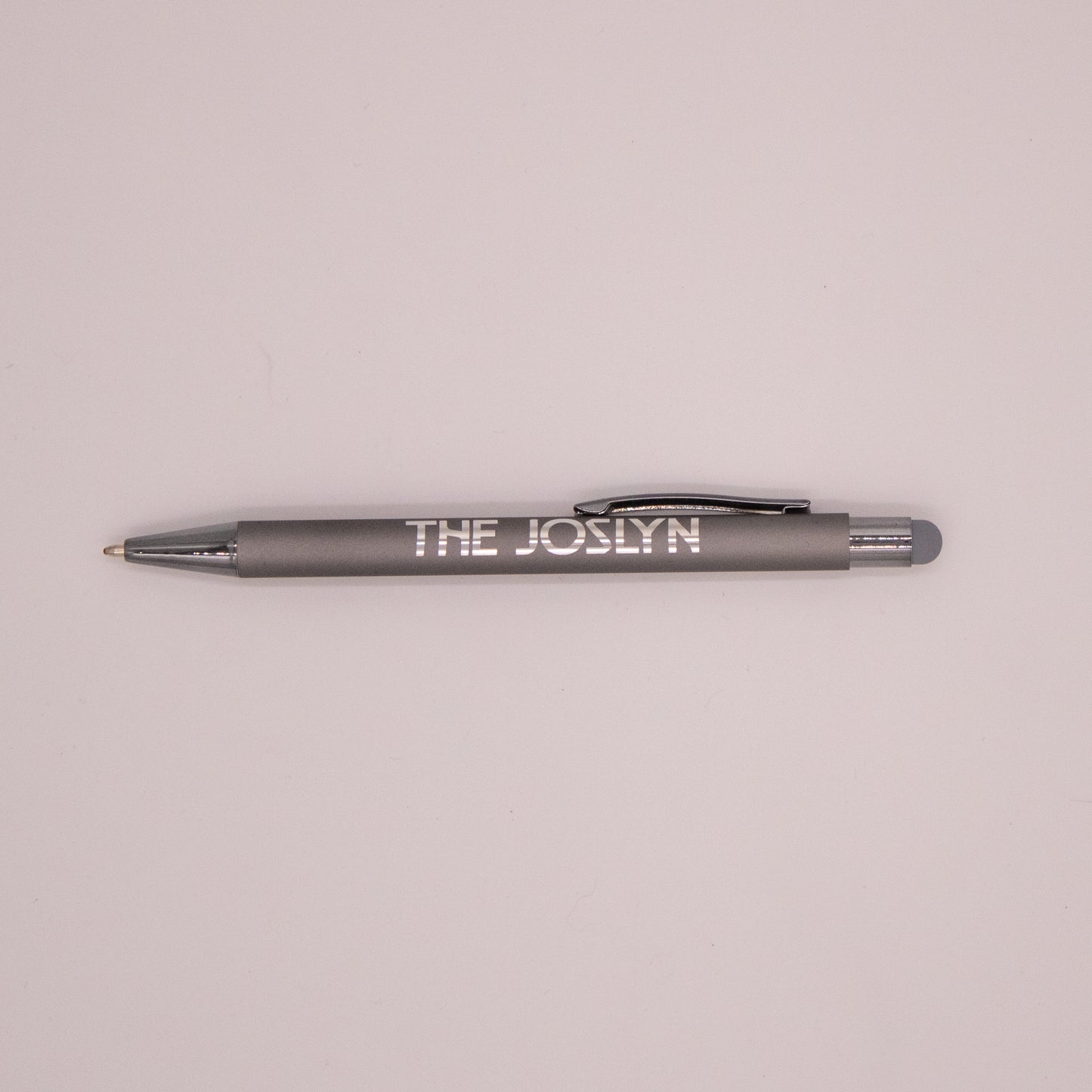 Joslyn Branded Cool Gray Pen