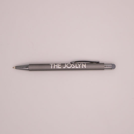 Joslyn Branded Cool Gray Pen