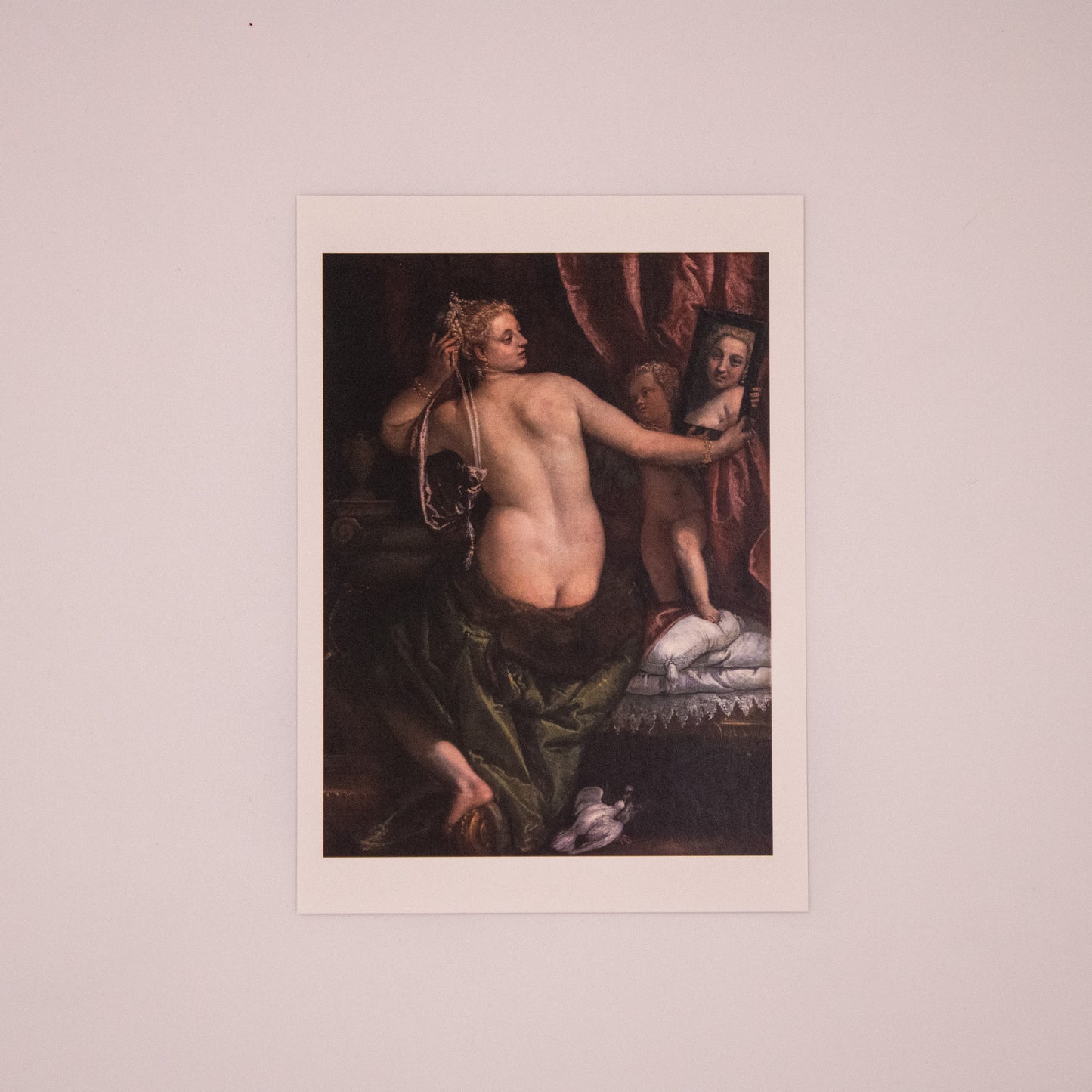 Paolo Caliari, called Veronese - Venus with a Mirror Postcard