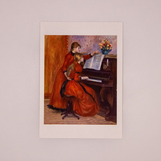 Pierre-Auguste Renoir - Young Girls at the Piano Postcard
