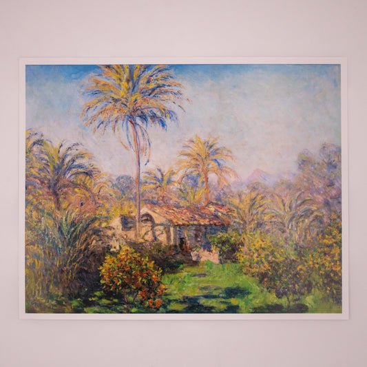 Claude Monet - Small Country Farm at Bordighera 12"x15" Art Print
