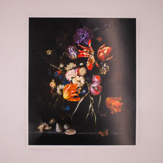 Maria van Oosterwyck - Still Life of Flowers Print 12"x14.25" Art Print