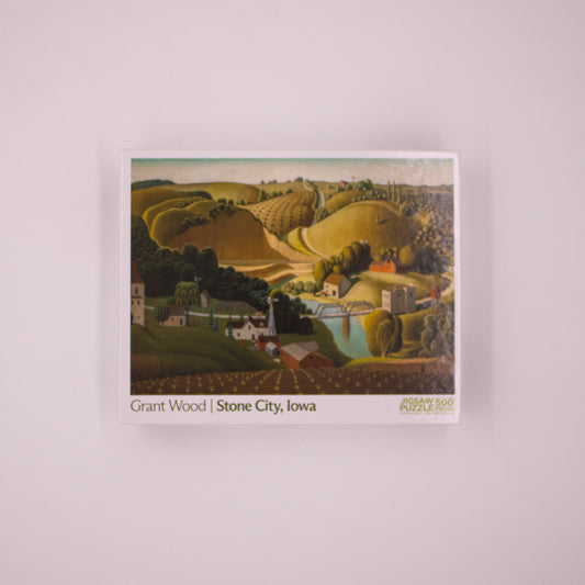Grant Wood Stone City, Iowa 500-piece puzzle