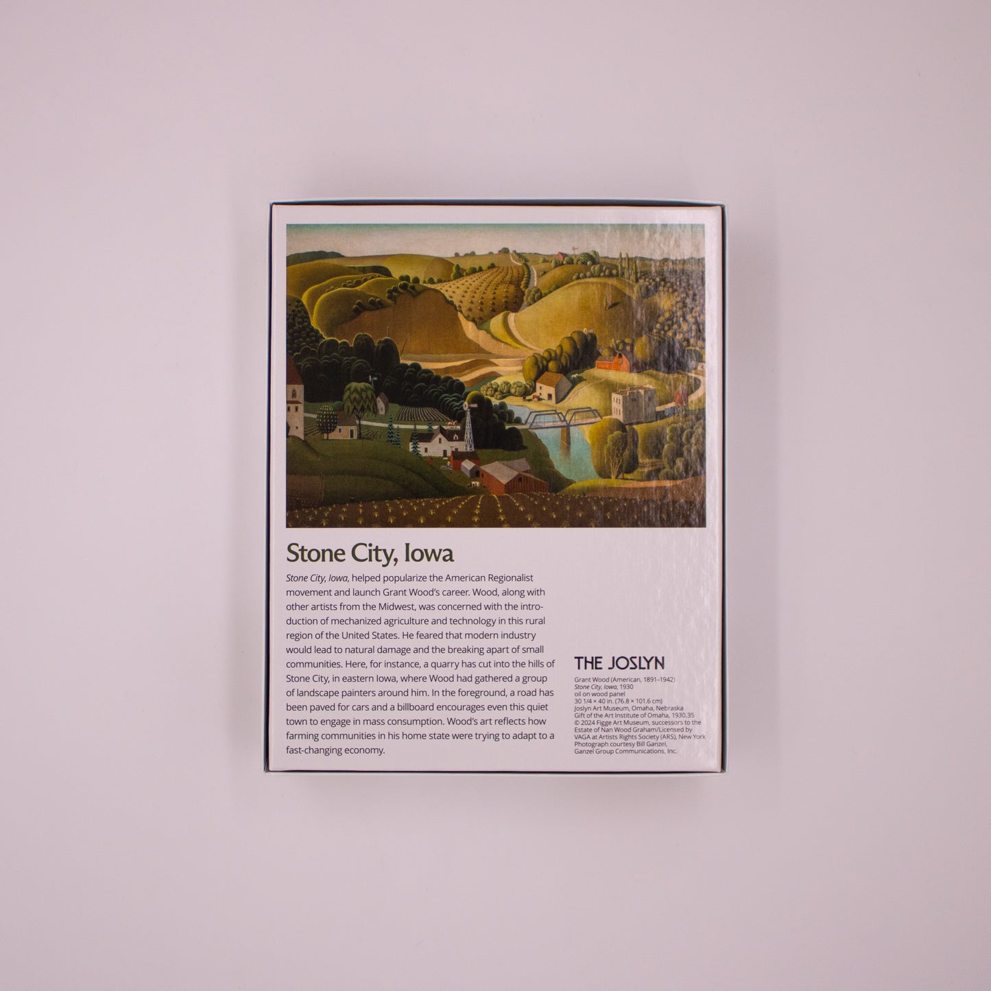 Grant Wood Stone City, Iowa 500-piece puzzle