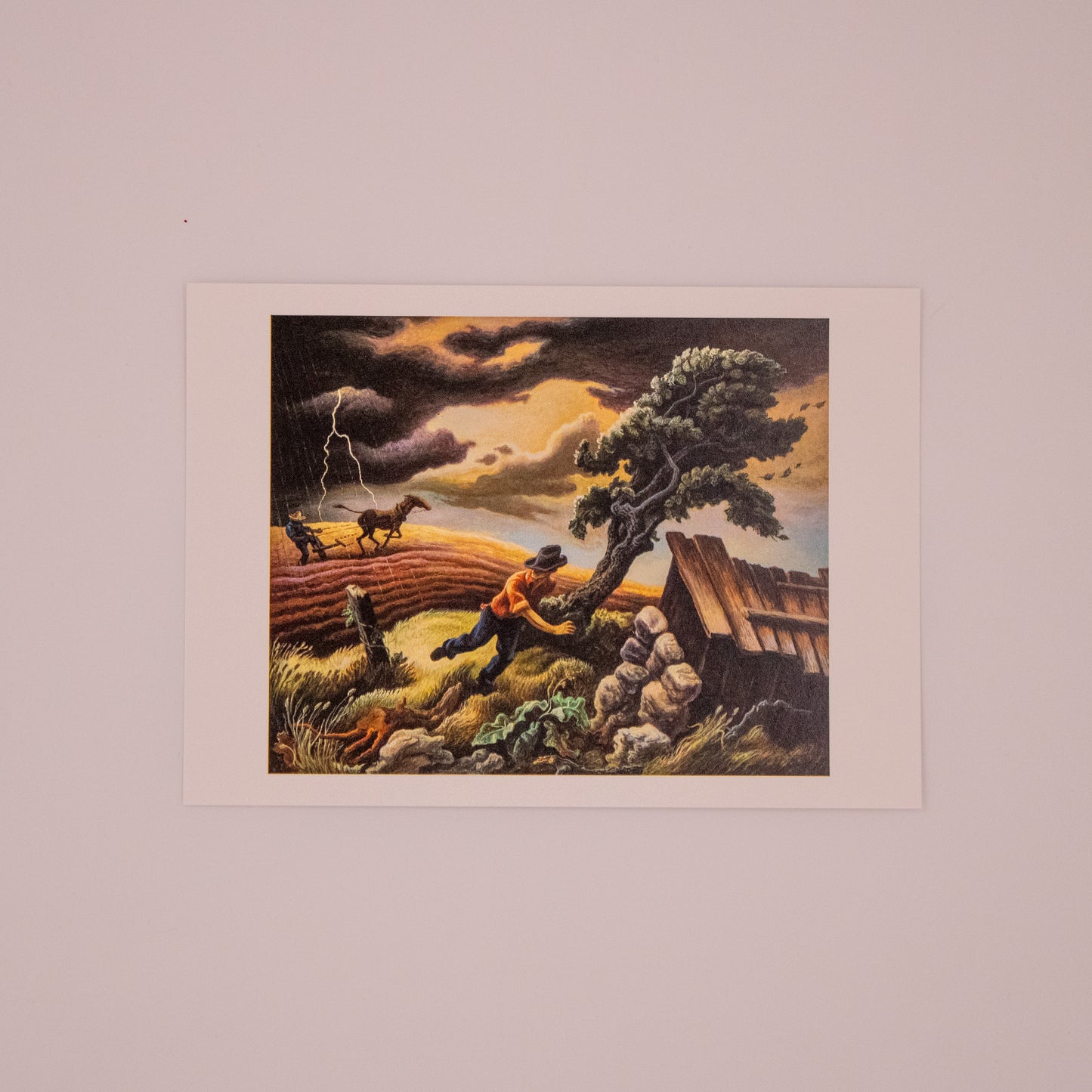 Thomas Benton - The Hailstorm Postcard